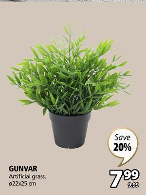 JYSK Gunvar artificial grass offer