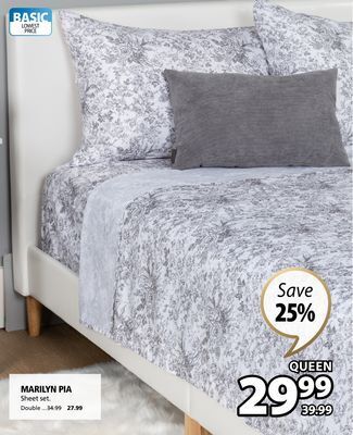 JYSK Marilyn pia sheet set offer
