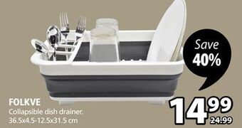 JYSK Folkve collapsible dish drainer offer