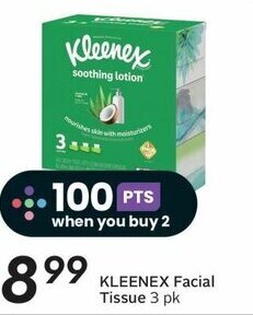 Sobeys KLEENEX Facial Tissue 3 pk offer