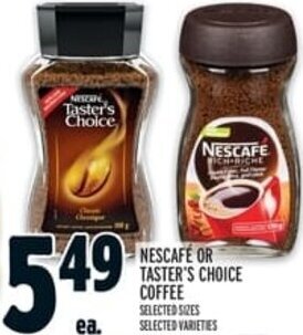 Metro NESCAFE OR TASTER'S CHOICE COFFEE offer
