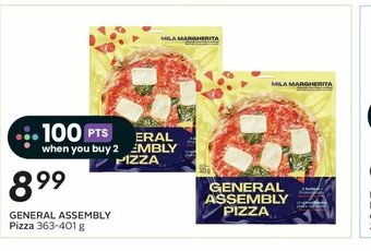 Sobeys GENERAL ASSEMBLY Pizza 363-401 g offer