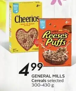 Sobeys GENERAL MILLS Cereals selected 300-430 g offer