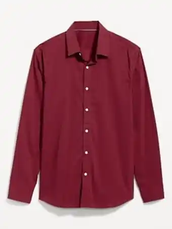 Old Navy Regular-fit pro signature performance dress shirt for men offer