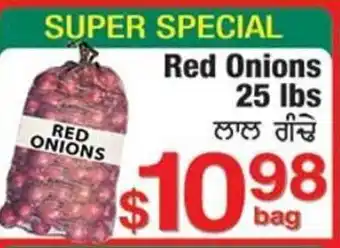 Fruiticana Red Onions 25 lbs offer