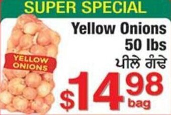 Fruiticana Yellow Onions 50 lbs offer