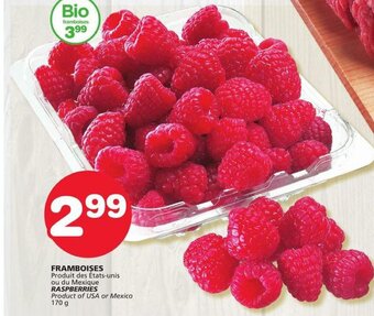 IGA RASPBERRIES 170g offer