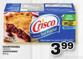 IGA CRISCO SHORTENING 454g offer