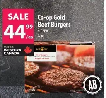 Co-op Gold Beef Burgers 4kg offer