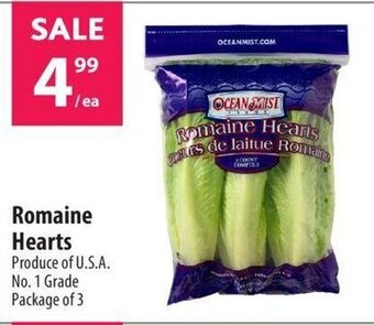 Co-op Romaine Hearts Package of 3 offer