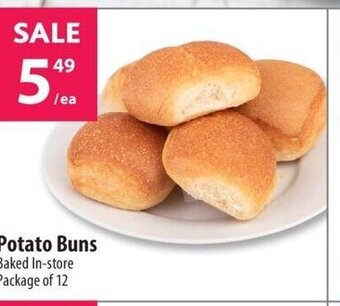 Co-op Potato Buns Baked In-store Package of 12 offer
