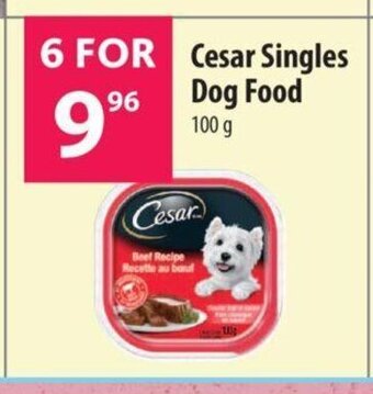 Co-op Cesar Singles Dog Food 100g offer