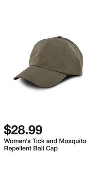 Mark's Women's tick and mosquito repellent ball cap offer
