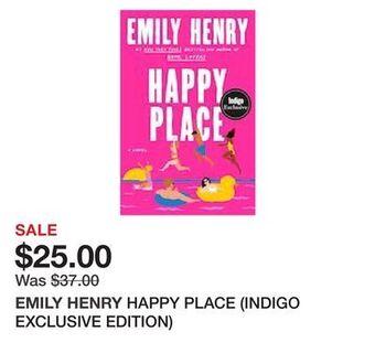 Chapters Indigo Happy place (indigo exclusive edition) offer