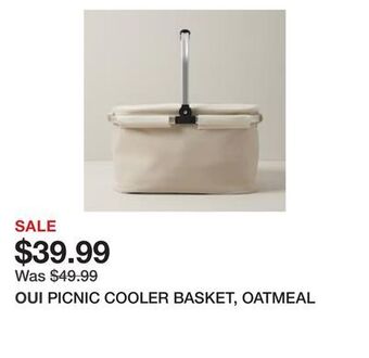 Chapters Indigo Picnic cooler basket, oatmeal offer