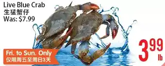 Bestco Food Mart Live blue crab offer