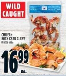 Metro CHILEAN ROCK CRAB CLAWS FROZEN, 680 g offer