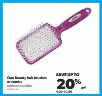 Real Canadian Superstore Quo Beauty hair brushes or combs offer