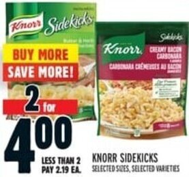 Metro Knorr Sidekicks offer