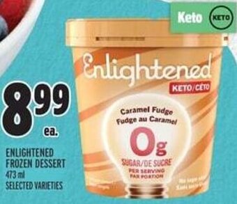 Metro ENLIGHTENED FROZEN DESSERT 473 ml SELECTED VARIETIES offer