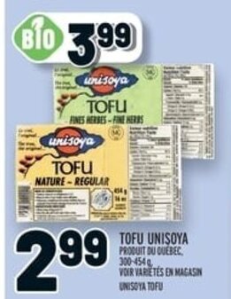 Metro UNISOYA TOFU 300-454 g offer