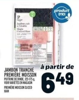 Metro JAMBON TRANCHE PREMIÈRE MOISSON, 125-175 g offer