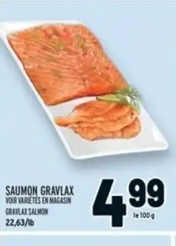 Metro SAUMON GRAVLAX le 100g offer
