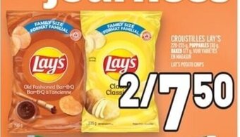 Metro CROUSTILLES LAY'S 220-235 g POPPABLES 130 g BAKED 177 g offer