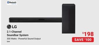 Visions Electronics Lg 2.1-channel soundbar system offer