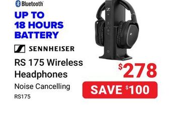 Visions Electronics Sennheiser rs 175 wireless headphones offer