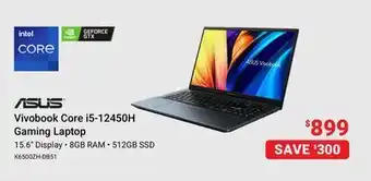 Visions Electronics Asus vivobook core i5-12450h gaming laptop offer