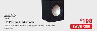 Visions Electronics 10 powered subwoofer offer
