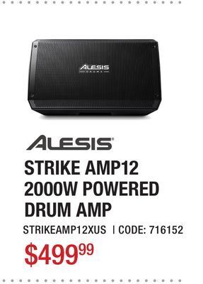 Long & McQuade Strike amp12 2000-watt powered drum amplifier offer