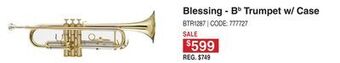 Long & McQuade Btr-1287 bb trumpet with case offer