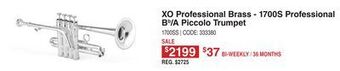 Long & McQuade Xo professional brass 1700s professional bb/a piccolo trumpet - silver plated finish offer