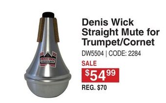 Long & McQuade Straight mute for trumpet/cornet offer