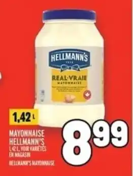 Metro MAYONNAISE HELLMANN'S 1,42 L offer