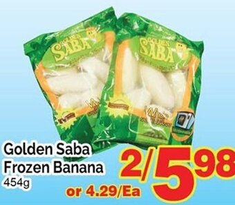 T&T Supermarket Golden Saba Frozen Banana 454g offer