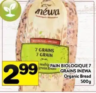 Supermarché PA Pain biologique 7 grains inewa offer