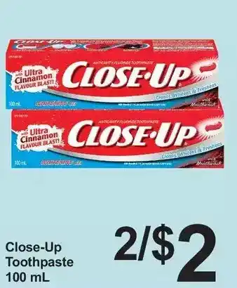 Pharmasave Close-up toothpaste offer