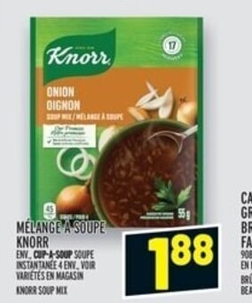 Metro MELANGE A SOUPE KNORR offer