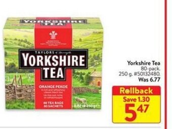Walmart Yorkshire Tea 80-pack 250g offer