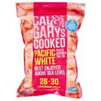 Calgary Co-op Cal & gary's cooked 26-30 white pacific shrimp offer
