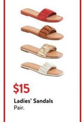 Walmart Ladies' Sandals Pair. offer