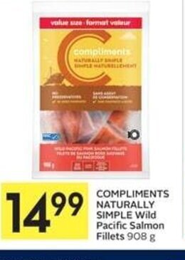 IGA COMPLIMENTS NATURALLY SIMPLE Wild Pacific Salmon Fillets 908 g offer