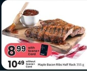 IGA Maple Bacon Ribs Half Rack 355 g offer