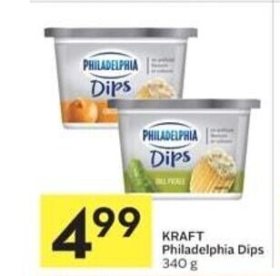 IGA KRAFT Philadelphia Dips 340 g offer