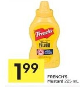 IGA FRENCH'S Mustard 225 ml offer