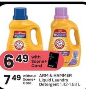 IGA Arm & Hammer liquid Laundry Detergent 1.42-1.63 L offer