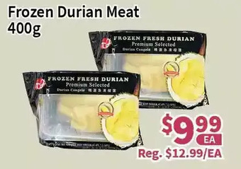 Blue Sky Supermarket Frozen durian meat offer